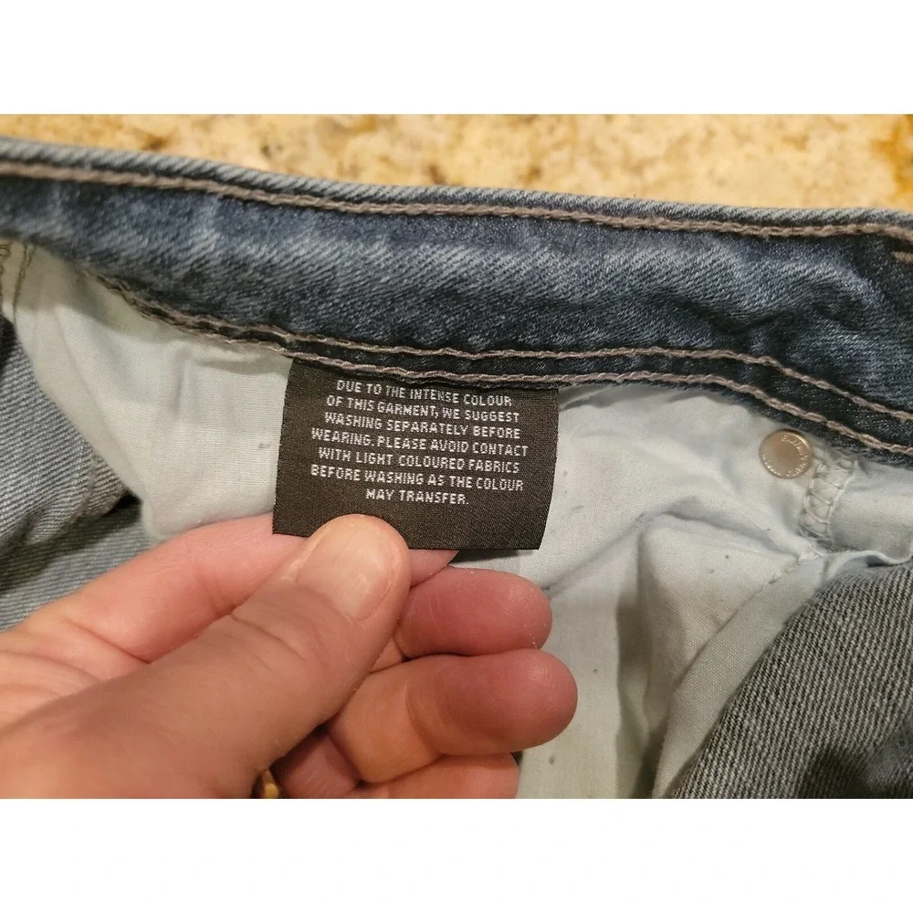 Buffalo David Bitton Jackson-X Mens Straight Stretch Size 40x30 Blue Denim Jeans